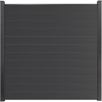 GroJa Steckzaun 'BasicLine' schmal Stecksystem anthrazitgrau 180 x 180 cm