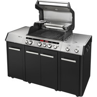 Enders Gasgrill 'Cruster IK Kitchen Uniq Pro 3' schwarz, silber 147 x 121 x 69,5 cm