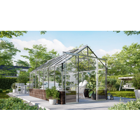 Vitavia Gewächshaus 'Cassandra 11500' 257 x 448 x 248,9 cm Sockel Herbstlaub
