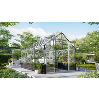 Vitavia Gewächshaus 'Cassandra 11500' 257 x 448 x 248,9 cm Sockel Basalt