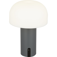 toom Akku-LED-Tischleuchte 'Ali' grau mit USB-Kabel Ø 15 x 22 cm