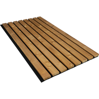 Kosche Outdoor-Akustikpaneel 'HydroLine' Thermo-Fichte gehobelte Oberfläche 2400 x 561 x 19 mm