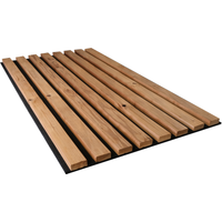 Kosche Outdoor-Akustik-Paneel 'HydroLine' Thermo Fichte gehackt 2400 x 561 x 19 mm