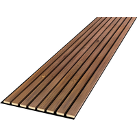 Kosche Outdoor-Akustikpaneel 'HydroLine' Thermo-Fichte marone geölt 2380 x 561 x 25 mm