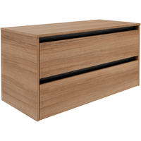 Fackelmann Waschtischunterschrank 'Vita' Eichefarben Braun/schwarz 100 x 51,6 x 46,5 cm