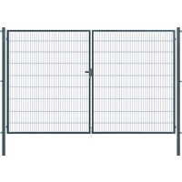 Arvotec Doppeltor 'Essential' anthrazit 400 x 180 cm, mit Zaunanschluss