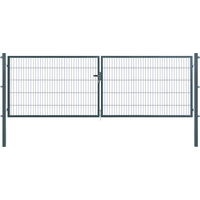 Arvotec Doppeltor 'Essential' anthrazit 400 x 100 cm, mit Zaunanschluss