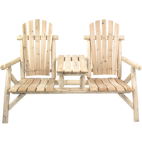 bellavista® Gartenbank 'Timber' 2-Sitzer Holz braun 155 x 104 x 83 cm