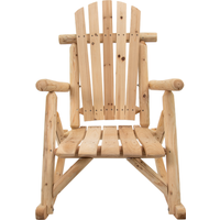 bellavista® Schaukelstuhl 'Timber' Holz braun 66 x 99 x 97 cm