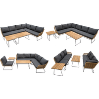 bellavista® Coffee-Lounge-Set 'Montreux' braun/grau 6-teilig