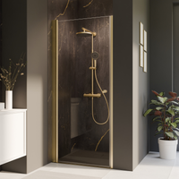 Breuer Drehtür 'Elana 2.0' für Nische, links, goldfarben, 100 x 200 cm
