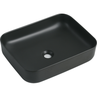 sanicomfort sanicomfort Aufsatzwaschtisch 'Glaros' schwarz 45 x 56 x 19 cm