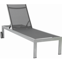 acamp acamp Sonnenliege 'Rimini' grau/silbern 66 x 35 x 206 cm
