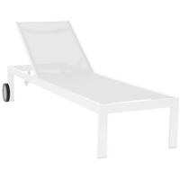 acamp acamp Sonnenliege 'Rimini' weiß 66 x 35 x 206 cm