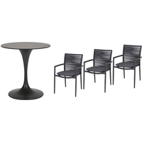 acamp acamp Gartenmöbelset 'New Jersey' für 3 Personen Aluminium/Holz