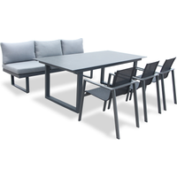 acamp acamp Gartenmöbelset 'Hollywood' für 6 Personen Aluminium