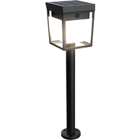 toom Solar Wegeleuchte 'Utrecht' schwarz mit Bewegungsmelder 12,2 x 49,3 cm