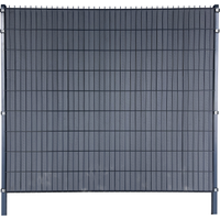 Sichtschutzpaneele für Doppelstabmatten WPC anthrazit 183 x 200 cm