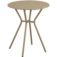 Gartentisch 'Frida' Stahl beige Ø 60 x 71 cm