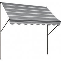 Angerer Freizeitmöbel Klemmmarkise 'Exklusiv' grau 300 x 150 cm