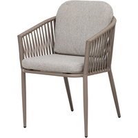 toom Gartenstuhl 'Mia' stapelbar Aluminium/Kunststoff taupe 57,5 x 60 x 75 cm