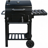 EL FUEGO El Fuego Holzkohlegrill 'Ontario II' schwarz 100 x 105 x 47 cm