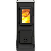 Accente International Kaminofen 'Nivo' schwarz 7,2 kW