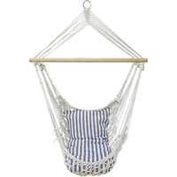 Garden Pleasure Garden Pleasure Hängesessel 'Grenada' Holz blau/weiß 70 x 60 cm
