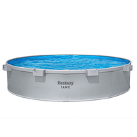 Bestway Stahlwandpool-Set 'Tanx™' grau mit Filterpumpe Ø 305 x 61 cm