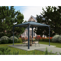Palram-Canopia Palram-Canopia Pavillon 'Palermo' anthrazit 295 x 295 cm Polycarbonat grau
