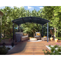 Palram-Canopia Palram-Canopia Pavillon 'Tucson' anthrazit 359 x 435 cm Polycarbonat grau