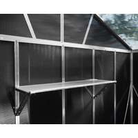Palram-Canopia Regalset für Gerätehaus Yukon silber/weiß 35 x 104 cm, 4er-Pack