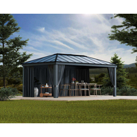 Palram-Canopia Palram-Canopia Vorhang-Set dunkelgrau für Pavillon Dallas 4,2 x 4,2 m