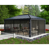 Palram-Canopia Palram-Canopia Insektenschutznetz dunkelgrau für Pavillon Dallas 6,1 x 4,2 m