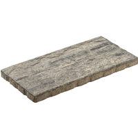 Diephaus Terrassenplatte 'T-Court Glad' Beton weiß/schwarz 48 x 24 x 3 cm