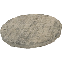 Diephaus Trittplatte 'T-Court Trittst' Beton weiß/schwarz Ø 40 x 3 cm