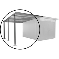 Biohort Seitendach Gr. L zu Gerätehaus AvantGarde A4,A8 quarzgrau-metallic