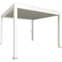 Biohort Pergola weiß 3,5 x 3,5 m