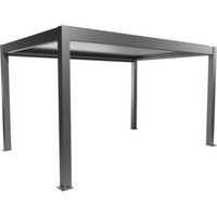 Biohort Pergola quarzgrau metallic/silberfarben 4,5 x 3 m