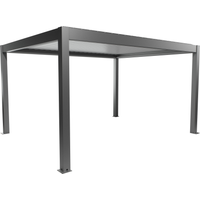 Biohort Pergola quarzgrau metallic/weiß 4,5 x 3,5 m