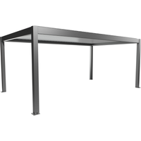 Biohort Pergola quarzgrau metallic/weiß 6 x 3,5 m