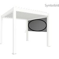 Biohort Seitenmarkise für Pergola weiß 327 x 235 cm