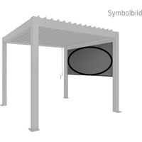 Biohort Seitenmarkise für Pergola dunkelgrau 364 x 235 cm