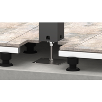 Biohort Höhenverstellbare Grundplatte zu Pergola dunkelgrau-metallic