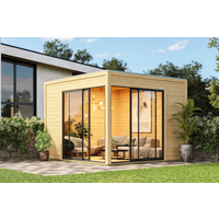 Karibu Gartenhaus 'Kubus 3' Fichtenholz naturbelassen 308 x 242 x 308 cm