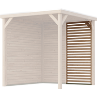 Karibu Karibu Seitenwand Lamellen Optik für Pavillon 'Baros' naturbelassen halbe Breite