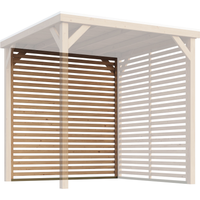Karibu Karibu Seitenwand Lamellen Optik für Pavillon 'Baros' naturbelassen
