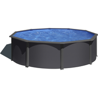 GRE Stahlwandpool-Set 'Anthracite' Ø 350 × 120 cm