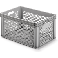 Alutec Kunststoffbehälter durchbrochen grau 60 x 40 x 32 cm