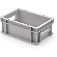 Alutec Kunststoffbehälter geschlossen grau 30 x 20 x 12 cm